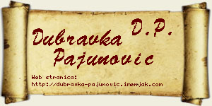 Dubravka Pajunović vizit kartica
